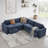 Lana 5 - Piece Upholstered Power Reclining Modular Sectional-114865905
