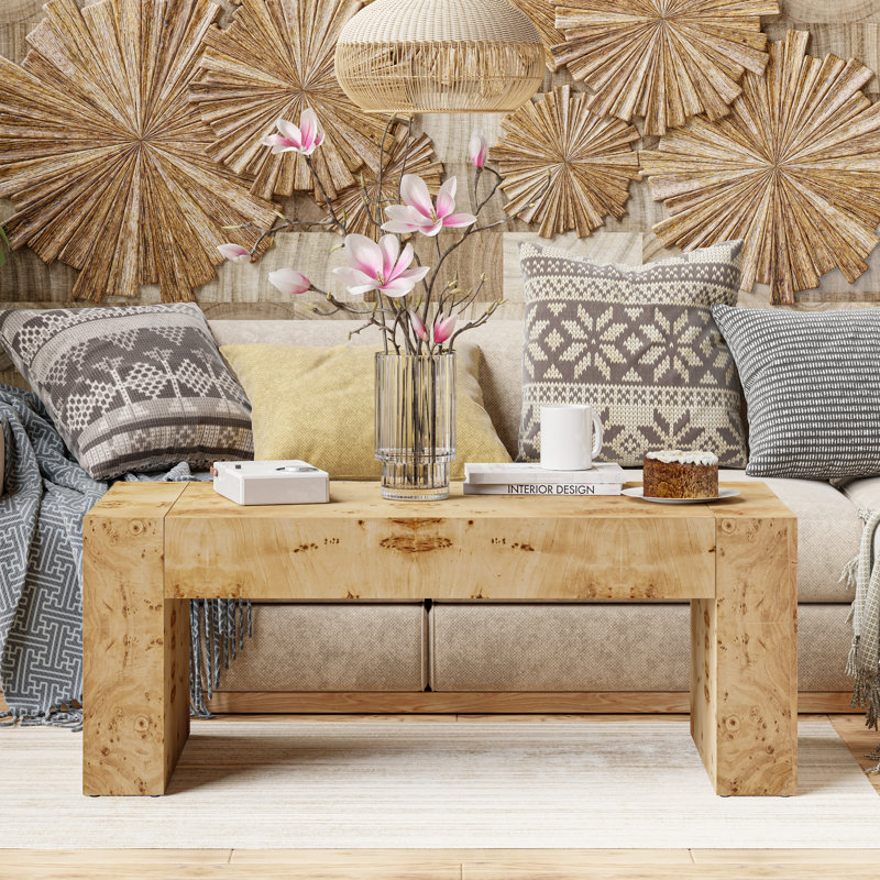 Table basse Lenie Farmhouse, Marron clair