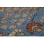 Tapis bleu floral traditionnel 10 x 13