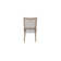 Acton Round Expandable Table W/ 4 Uph Chairs And Cement Top Server