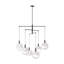 Sean Lavin Torian Dining Room Chandelier With Milk Clear Glass Mix Shade-1282357815-1282357818-1282357808