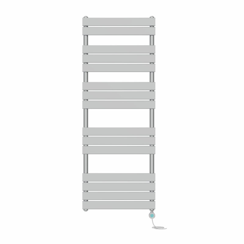 Flat Panel Towel Rail Heated Towel Rails, 160cm H x 60cm W x 6.2cm D, Chrome