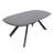 Ziva Dining Table, 3D Cut Edge, Black Solid Wood 83 Inch Rectangular