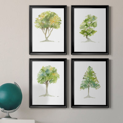 L'arbre I - ensemble de 4 reproductions d'art encadrées