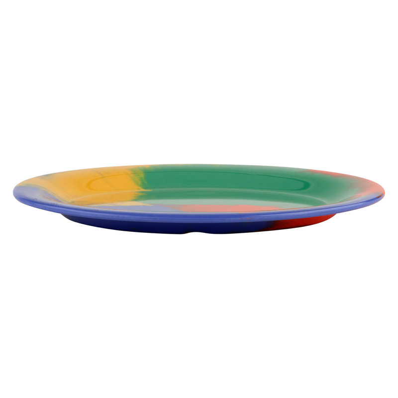 GET B9B2FF8111044606A2F199EDB25D59B6 Assiette de service ovale en mélamine 9,75 po x 7,25 po, célébration du diamant (ensemble de 12)