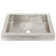 Tatra Brushed Nickel Hand Hammered Rectangular Drop-In Bathroom Sink