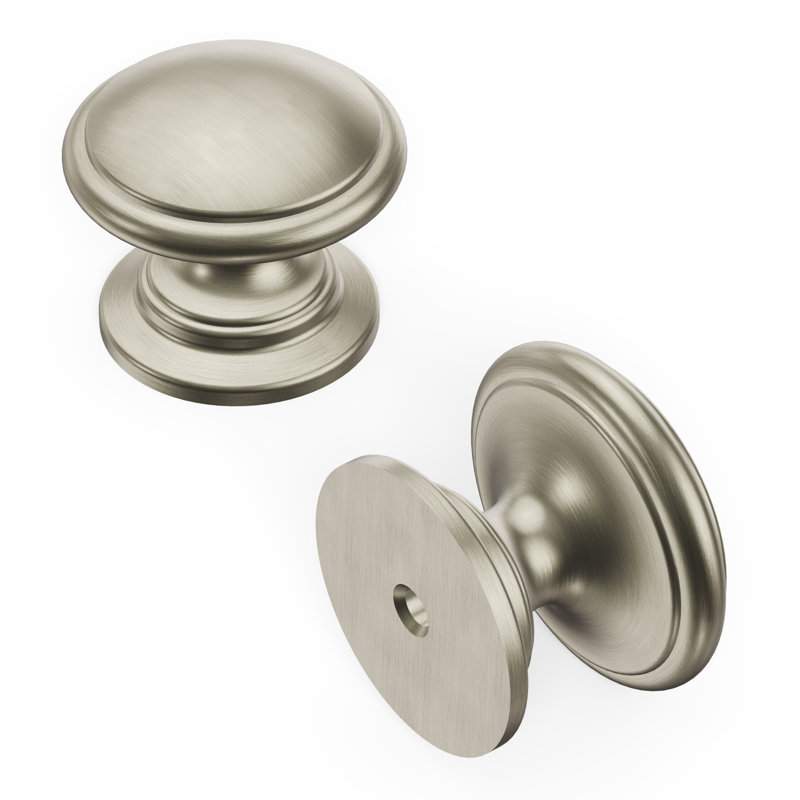 Poignée champignon Williamsburg - nickel satiné de 1-1 / 4 po - Quincaillerie de ferme pour tiroirs et armoires