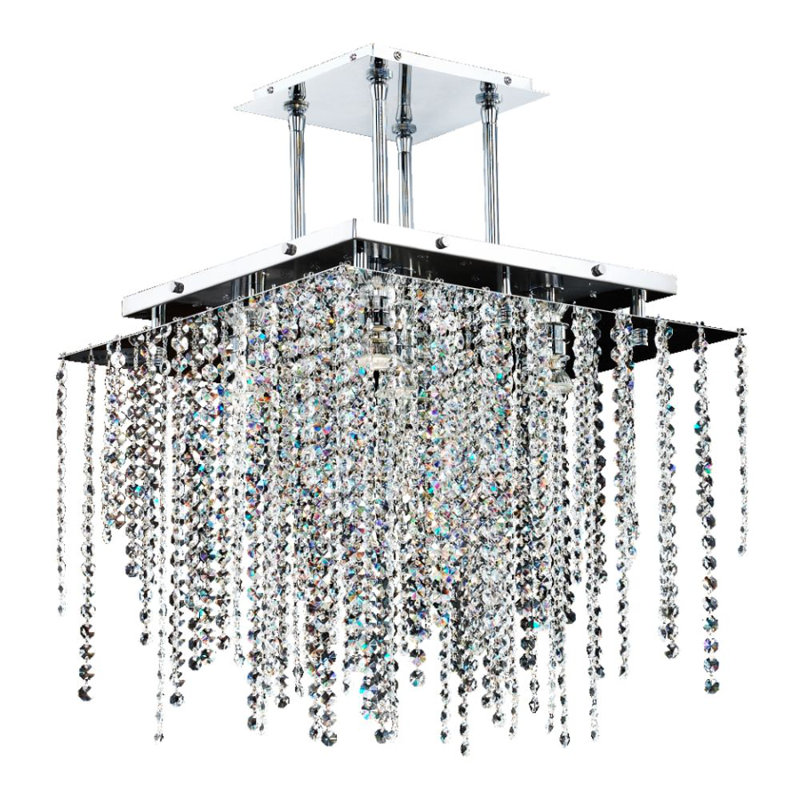 Lustre géométrique 5 lumières unique/à l’état Cohen-Arazi, H 17 po x l 18 po x P 18 po