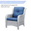 Chaise longue d'extérieur en osier Shamori