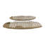 Plateaux en maille contemporaine pour repose-pieds en métal - Décoration décorative pour table basse, bijoux ou présentoir de cuisine - ensemble de 2, 22 po, 20 po, doré