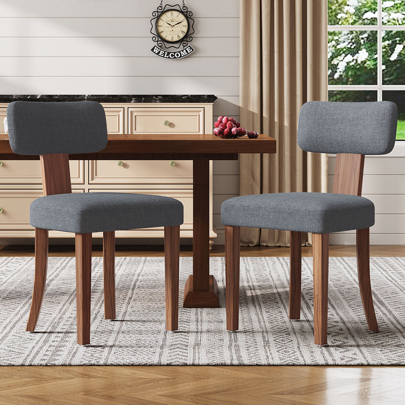 Cenie 18.5'' H Upholstered Side Chair, Dark Gray