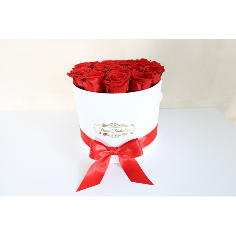Boîte à roses préservée