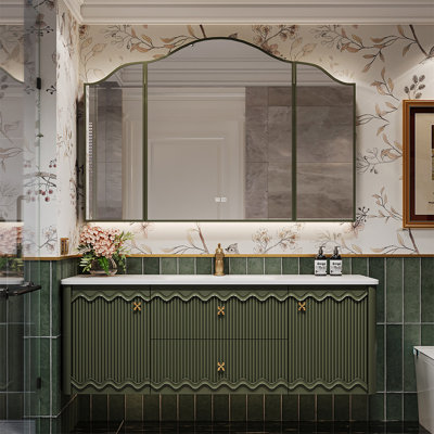 American retro-style bathroom cabinet.