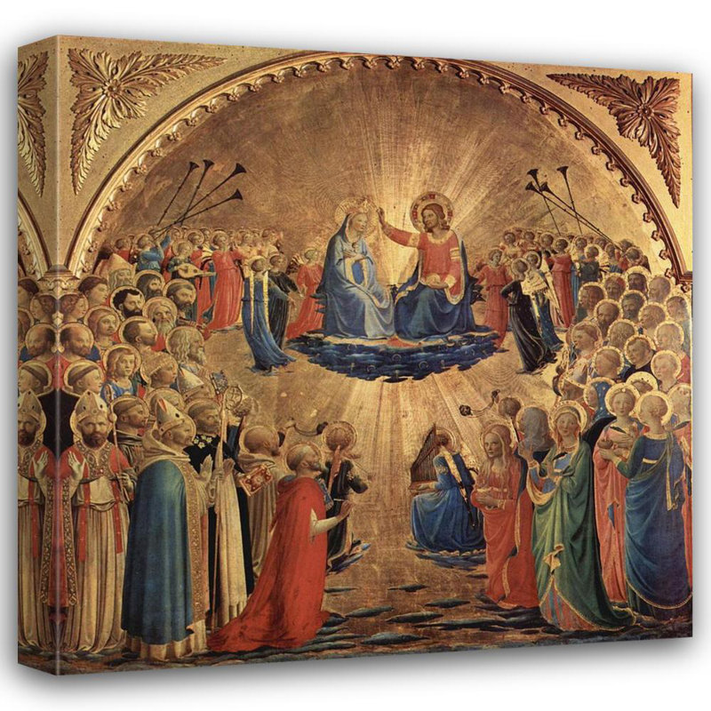 Le couronnement de la Vierge, H 28 po x l 28 po