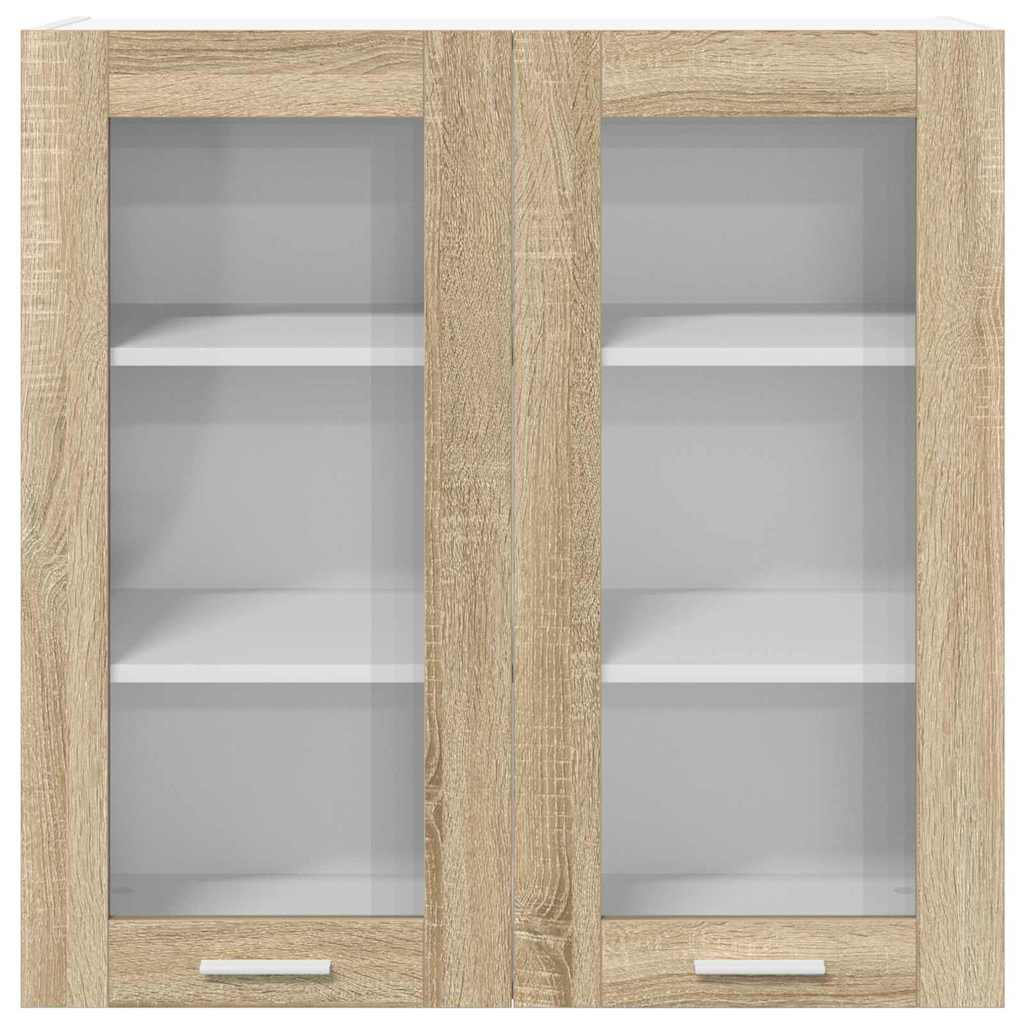 Vidaxl Hanging Cabinet With Storage Riga Grey Sonoma 60 X 31 X 80 Cm