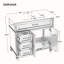 Meuble-lavabo avec lavabo et armoire avec tiroirs-107202011-107202012