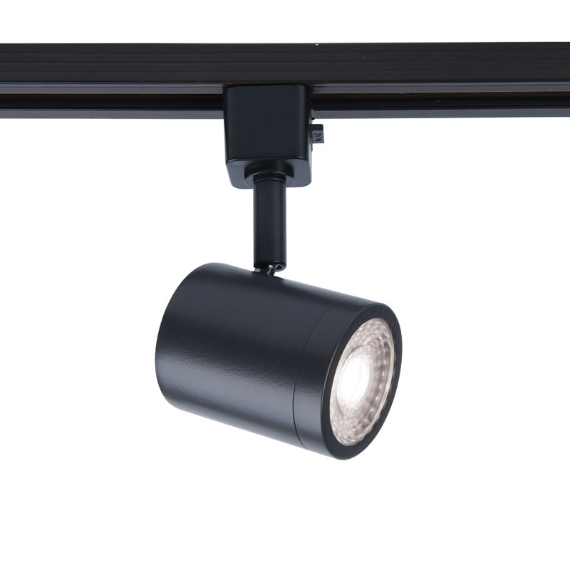 Tête de rail de charge à tension de ligne à DEL, Noir