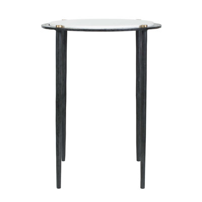 Uttermost Wren Round White Marble Accent Table