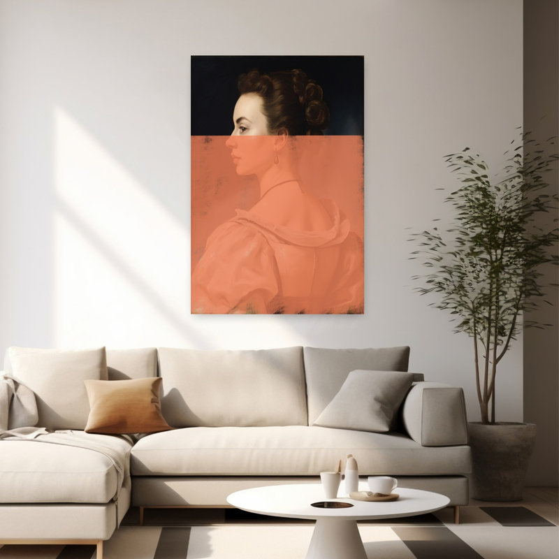 Art contemporain contemporain coloré, H 60 po x l 40 po