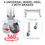 Table de préparation de cuisine en acier inoxydable - Table de travail commerciale robuste avec dosseret de 48 po x 24 po, tablette réglable, restaurant, maison, service alimentaire - Dimensions: 48 po x 24 po-132980693