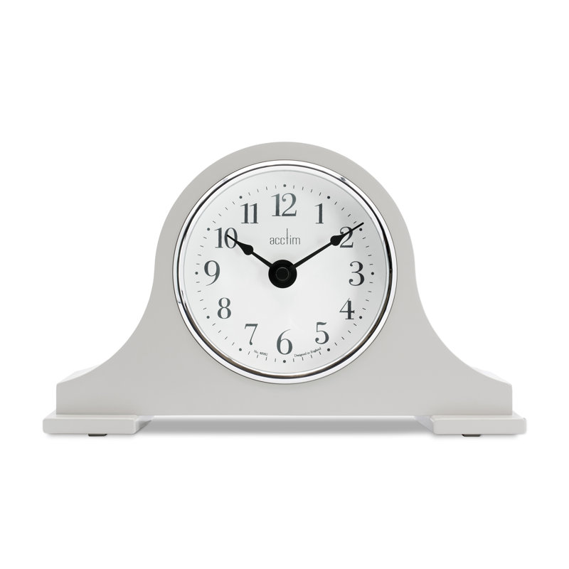 Acctim Harston Napoleon Mantel Clock Quartz Glass Lens Earl, Earl Grey
