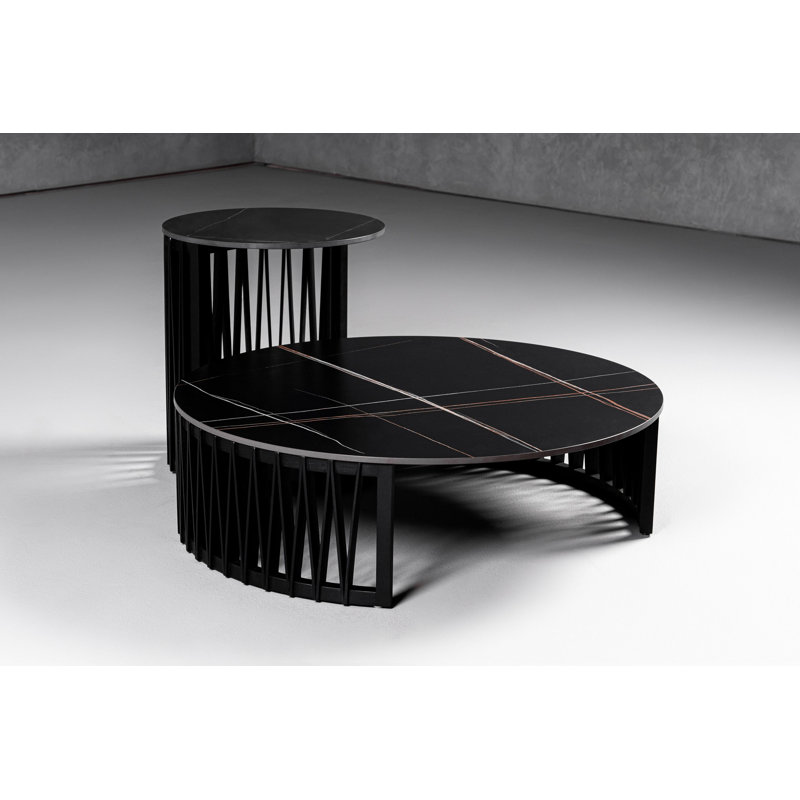2 tables gigognes avec rangement Larimer