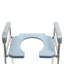 Siège de toilette surélevé réglable avec coussin