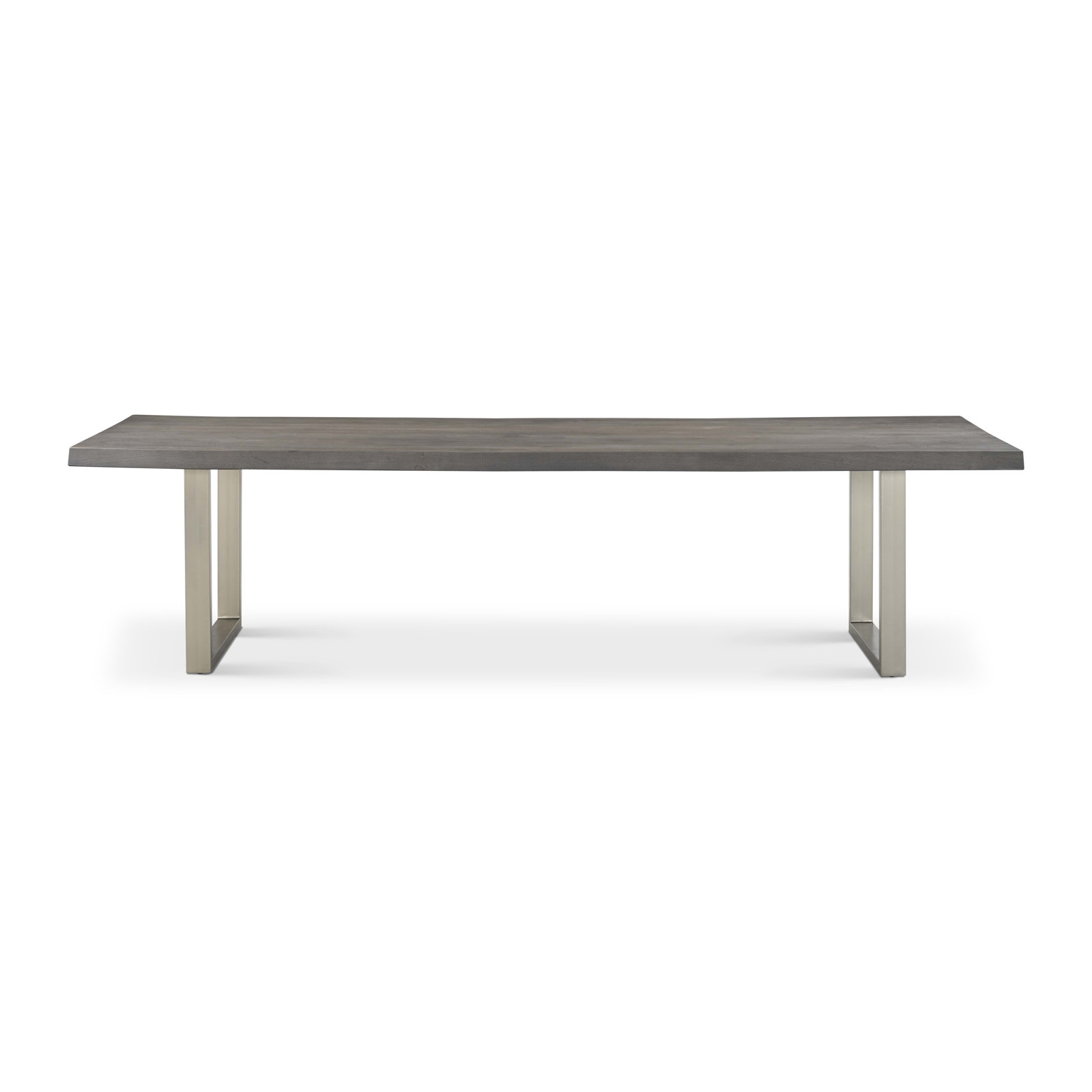 Colin Acacia Dining Table, 29.75"H x 116"L x 40"W, Sandblasted Gray, Pewter