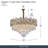 Regalia 13-Light Crystal Chandelier - Gold