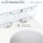 Caché Two-Piece Elongated Toilet Left Side Flush Handle Toilet 1.28 gpf