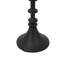 Ensemble de 2 porte-bougies décoratifs en fer noir avec motif de broches