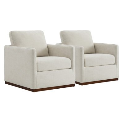 Benten Upholstered Swivel Armchair