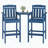 Set of 2 HDPE Tall Adirondack Bar Stools with Removable Tray and Umbrella Hole-430319749