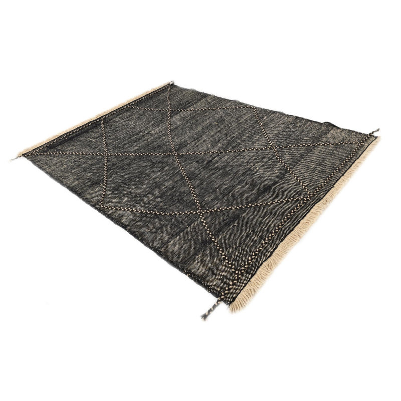 Tapis noir 6x9 Pham