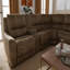 6-Piece Performance Fabric Power Reclining Sectional In Texas Slate