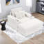 Canapé simple moderne en velours côtelé, blanc, polyvalent pour la maison et le bureau