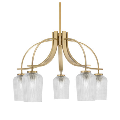Lustre Cavella Light, avec éclairage de 5 po