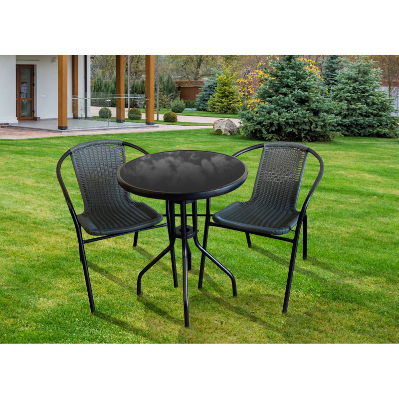 Sorbelli 2 - Person Patio Dining Set with Round Table