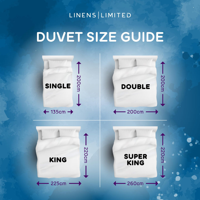 Linens Limited Bedtime Bliss Duvet, Made in the UK, All Year Round Quilt, Soft and Comfy, Hollowfibre, Machine Washable - Double - 10.5 Tog