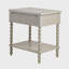 Table de chevet rétro de couleur crème comme indiqué ci-dessous-2089674240