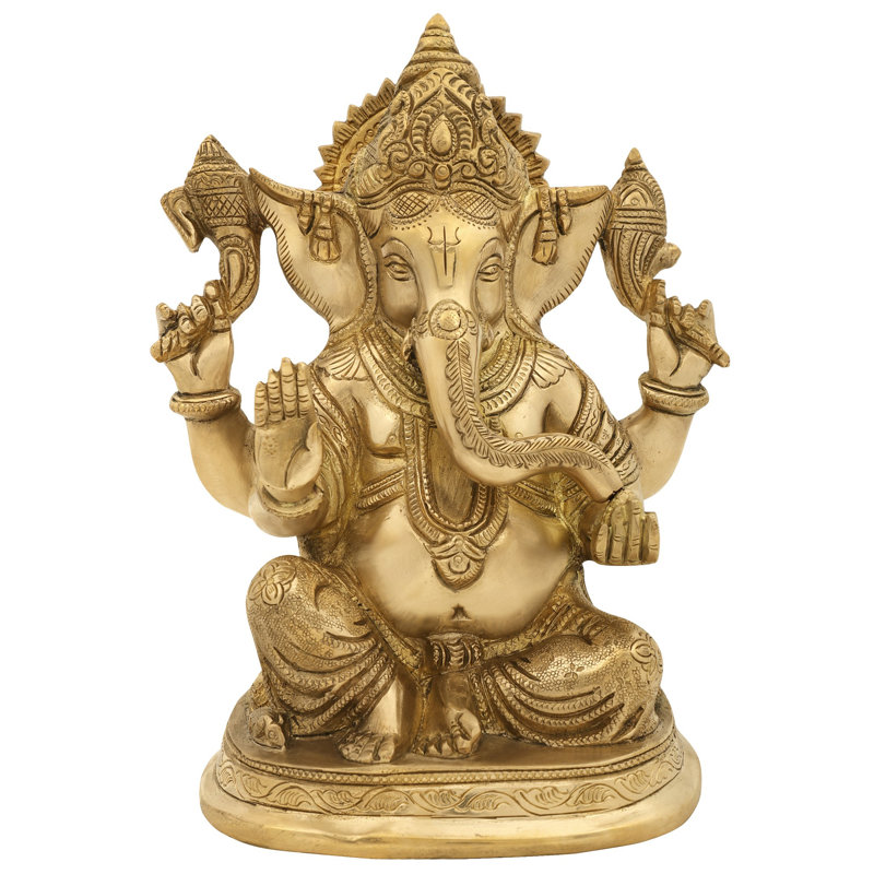 Figurine luxueuse à quatre bras Ganesha