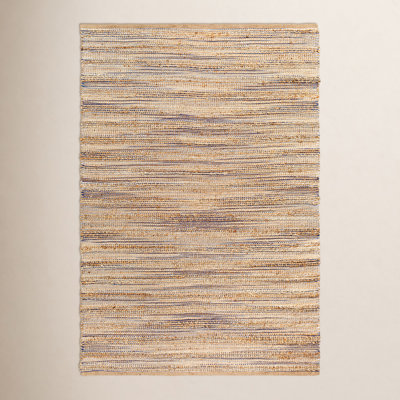 Fallbrook Hand-Woven Striped Jute Rug