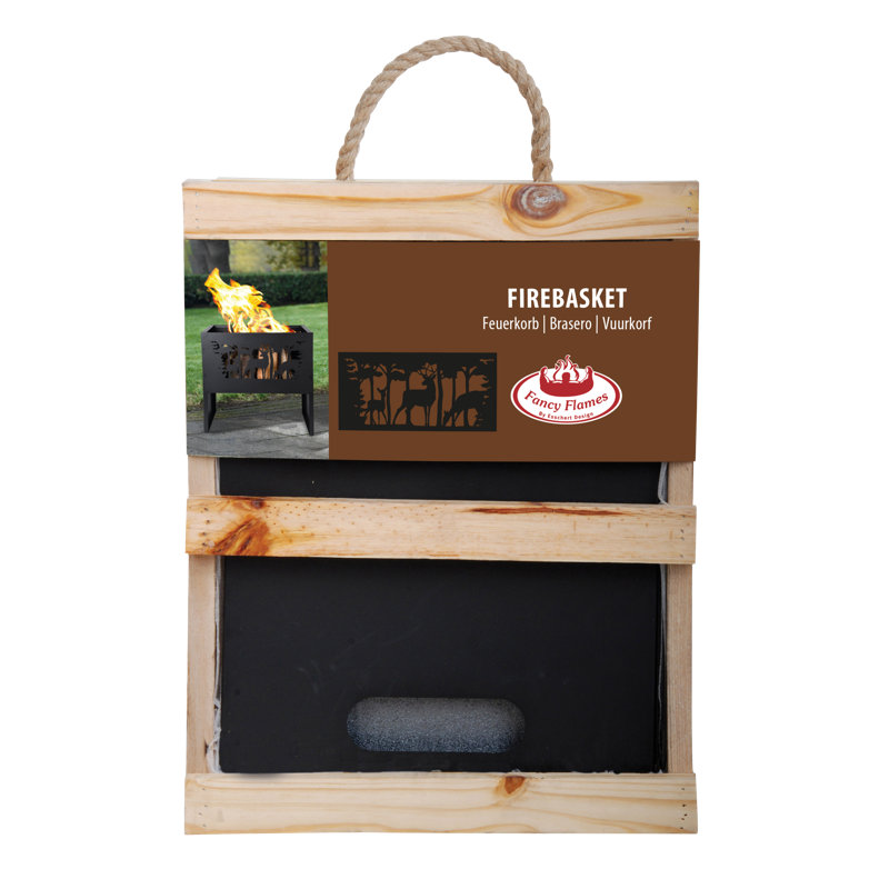 Firebasket Rectangle Deer