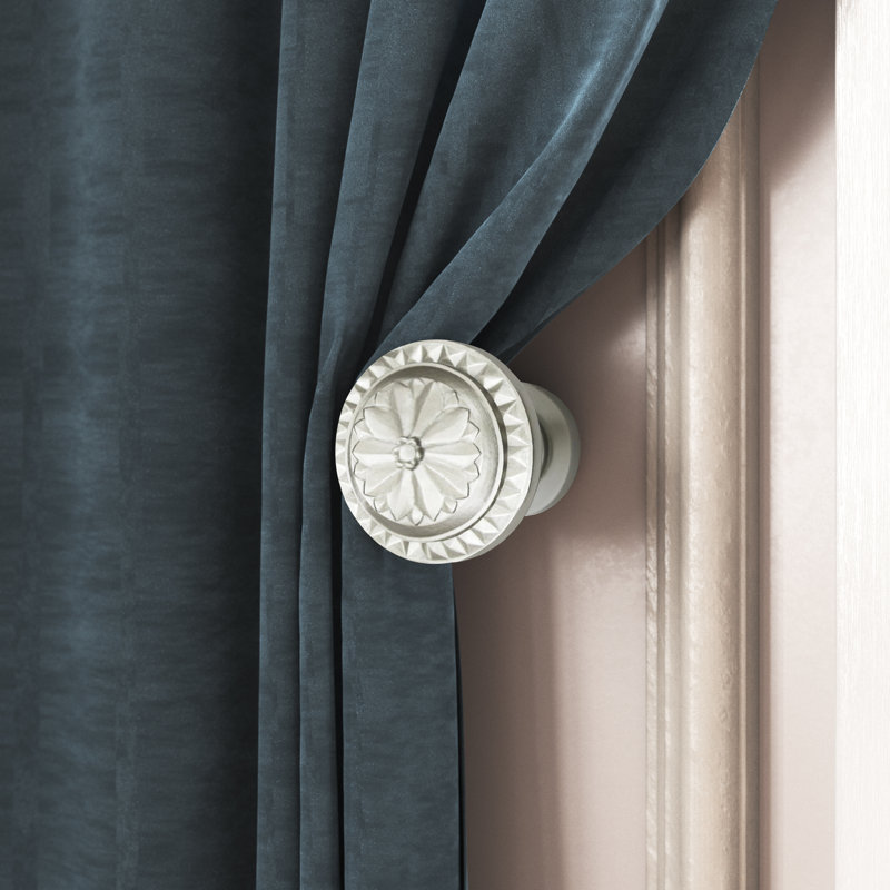Retenue de rideau Sentire Medallion, Étain