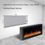 Foyer électrique intelligent 68 "ZEF68X Latitude Liedeer Homes | Ultra-mince fixé au mur et encastré | HD multi-flammes, bûches respirantes avec décoration de roches de glace pilée, contrôle de l'application-1600291858