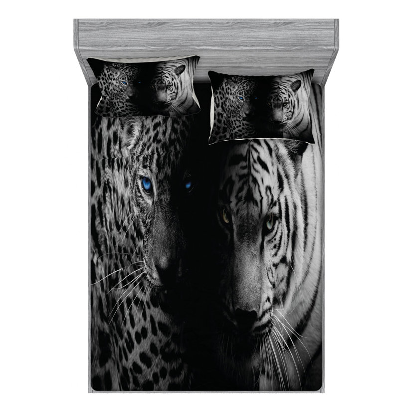 Microfiber Sheet Set, Queen Sheet Set with Fitted Sheet