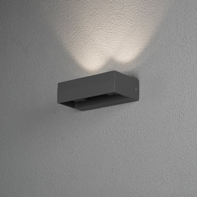 Monza Anthracite Integrated LED Outdoor Flush Mount