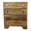 Commode 4 tiroirs en bois massif fabriqués à la main avec poignées uniques