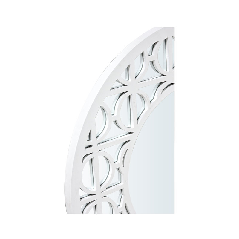 Guven Wood Flat Wall Mirror