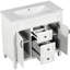 Meuble-lavabo moderne 36 po avec lavabo supérieur-679305152